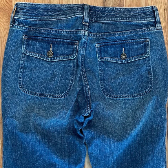 Vintage Y2K 90s Ralph Lauren Low / Mid Rise Flare Boot Cut Denim Jeans Sz 2 - Picture 6 of 6
